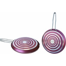 1001 Redio 28 cm Balıkmatik Tava Fuşya Renk
