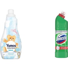 1001 Yumoş Doğal Özler Konsantre Çamaşır Yumuşatıcısı Bebek 1200 ml 50 Yıkama 1 Adet(1) Domest
