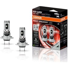 1001 H7 Night Breaker LED Speed,trafiğe Çıkma Onaylı, 6000 K, Hızlı Kurulum, Mekanik Aksesuar Gerek