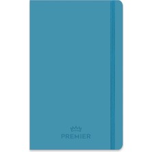 1001 13X21 96 Yaprak Düz Ciltli Premier Defter - Mavi