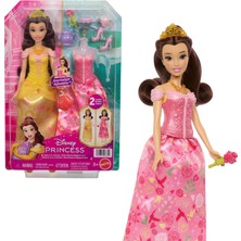 1001 Disney Prensesi Oyuncakları, 2 Farklı Görünüme Sahip Belle Bebek, 9 Aksesuar, Takılıp Çıkar