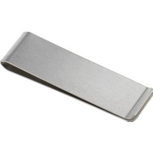 1001 Metal Kağıt Para Tokası Kart Tutucu Klips Cüzdan Ataş Gümüş 70 mm x 20 mm