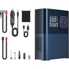 1001 6000MAH LED Işıklı Çantalı Powerbank Özellikli Şarjlı ve Kablolu DC12V Araç Motor Bisiklet