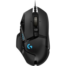 1001 G G502 Hero Lightsync 25.600 Dpı Yüksek Performanslı Kablolu Siyah Oyuncu Mouse - 910-005471