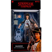 1001 Stranger Things Dustin Henderson Baş Aşağı Koleksiyoncu Figürü - 15 cm Yumuşak Iyi Giysiler