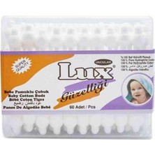 1001 Lux Pamuklu 60 Adet Bebek Kulak Çubuğu