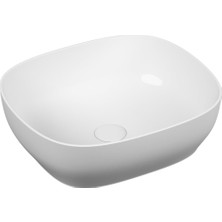 1001 Outline 5994B403-0016 Kare Lavabo, 48 Cm, Beyaz