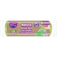 1001 Natura Büzgülü Çöp Torbası Büyük Boy 10’lu