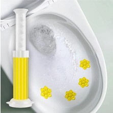 1001 Wc Tuvalet Temizleme Jeli Klozet Jel Blok Koku Giderici Desenli Klozet Jeli Limon Sarı 1 Adet