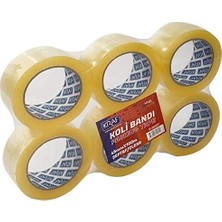 1001 Bant Koli Şeffaf 45CMX100M 6 Lı Paket