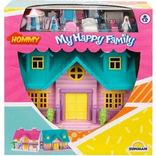 1001 Ev Oyun Seti My Happy Family Villa 2 Figür 18 Parça 2A