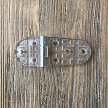 1001 Plastik Oval Menteşe 9cm (2 Adet) Şeffaf