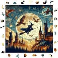 1001 Ahşap Puzzle Yetişkin - Sihirbaz ve Büyü Okulu - 353 Parça, 29 x 29 cm - Yapıştırıcı Folyo