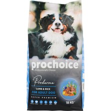 1001 Proderma, Yetişkin Köpekler Için, Hipoalerjenik, Kuzu Etli ve Pirinçli Kuru Mama, 18 kg