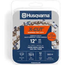 1001 X-Cut S93G Zincir Testere Zinciri, 30 Cm, 45 Tahrik Bağlantısı, Düşük Geri Tepme, Gri