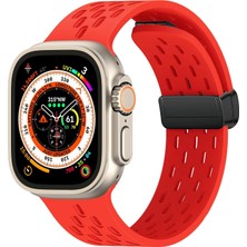 1001 Apple Watch Için Uruchı Manyetik Ter Önleyici Spor Kordon, Suya Dayanıklı, Nefes Alabilen Siliko