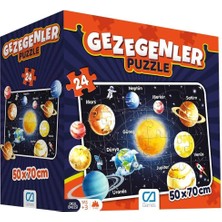 1001 24 Parça Gezegenler Maxi Boy Eğitici Puzzle - 5026