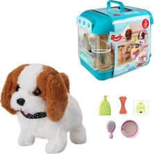 1001 Oyuncak Sesli Işıklı Yürüyen Hareketli Köpek Taşıma Çantalı Aksesuarlı Set Taşınabilir