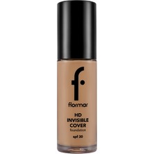 1001 Invisible Cover Hd Hafif Yapılı & Yarı Parlak Bitişli SPF30 Fondöten 120 Hney