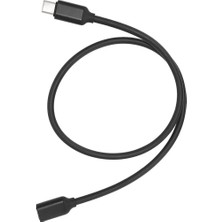 1001 50CM Type-C Uzatma Kablosu – 60W Hızlı Şarj ve 3A Akım Destekli Usb-C Erkek Dişi Kablo | 24PI