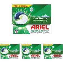 1001 Pods Kapsül Çamaşır Deterjanı Baz 12'li 4lü Paket