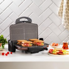 1001 Grill Chef Tost Makinesi-Kahverengi