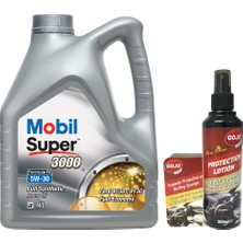1001 Super 3000 X1 Formula Fe 5W30 Motor Yağı 4 L + 00117 Gojo Araç Bakım Seti
