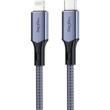 1001 27W 3A USB Type-C To Lightning iPhone iPad Hızlı Şarj ve Data Kablosu 1.2 Metre