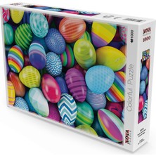 1001 1000 Parça Renkli Yumurtalar Puzzle
