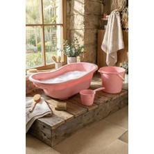 1001 Fiore 3lü Bebek Banyo Seti Pembe