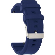 1001 18MM-20MM-22MM-24MM Saat Uyumlu Delikli Spor Silikon Saat Kordonu Kayışı M02