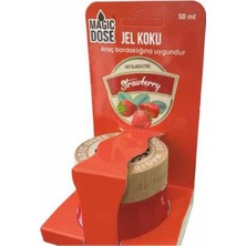 1001 Dekoratif Ahşap Kapaklı Jel Koku Çilek 50 ml