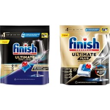 1001 Ultimate 48 Kapsül + Finish Ultimate Plus 20 Kapsül Bulaşık Makinesi Tableti