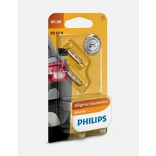 1001 Vision T5 W1,2W 12V Orijinal Otomotiv Ampulü, 2'li Paket