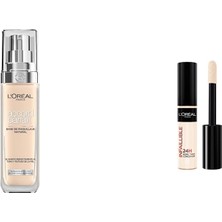 1001 L'oréal Paris True Match Bakım Yapan Fondöten + Infaillible Tüm Yüze Uygulanabilir Kapatıcı 3