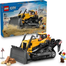 1001 City Sarı Buldozer 60466 | 8 Yaş ve Üzeri Çocuklar Için 2 Işçi Minifigürü Içeren Oyuncak