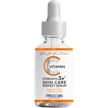 1001 C Vitamini Serumu, Aydınlatıcı & Leke Karşıtı, Cilt Tonu Eşitleyici & Nemlendirici, Antioksid