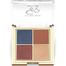 1001 Quattro Eyeshadow Palette - 03 Blue Charm - Dörtlü Far Paleti