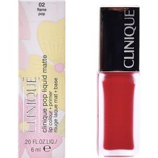 1001 Pop Liquid Matte Lip Colour 02 Flame Pop Ruj 1 Paket (1 x 6 Ml)
