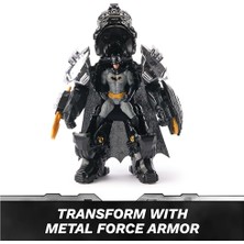 1001 Dc Comics, Metal Force Batman Aksiyon Figürü, 15 cm Boyutunda ve 10 cm Mini Figürlü, Yerleşik P