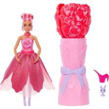 1001 Petal Pop Kırmızı Gül JMF59 | Gül Elbise Giyen Moda Bebek, Pet Bunny ve Sürprizlerle Buket Gö