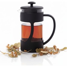 1001 350 ml French Press Filtre Kahve ve Bitki Çayı Demleme Kupası | Metal Filtreli, Isıya Dayanıkl�