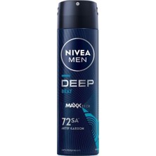1001 Men Erkek Sprey Deodorant Deep Beat 150ML, 72 Saat Anti-Perspirant Koruma