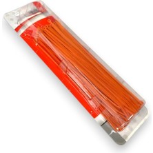 1001 Turuncu Plastik Kablo Bağı | 200MM x 2.5mm | 100 Adet | Cırt Kelepçe Seti | Kablo Toplama ve Sab