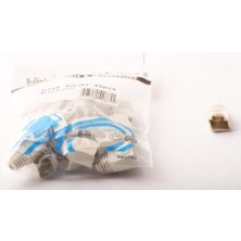 1001 SL-RJ40 RJ45 25 Li Paket Beyaz Jack Kılıfı