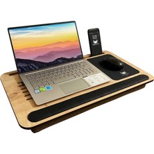 1001 Supply Telefon ve Tablet Bölmeli Minderli Laptop Sehpası Notebook Bilgisayar Çalışma Masası