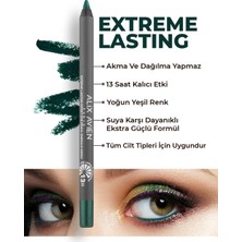 1001 Uzun Süre Kalıcı Suya Dayanıklı Akma, Dağılma Yapmayan Yeşil Göz Kalemi - Extreme Emerald G