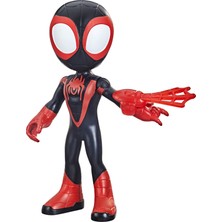 1001 Spidey And His Amazing Friends Büyük Boy Miles Morales: Spider-Man Figürü, 22,5 Cm'lik Aksiyon F