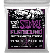 1001 Power Slinky Flatwound Elektro Gitar Telleri 11-48 Ayar (P02590)