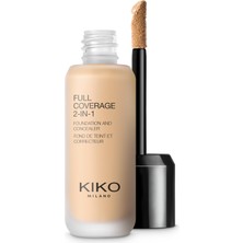 1001 Fondöten & Kapatıcı-Full Coverage 2-In-1 Foundation & Concealer-15 Warm Beige-Mat Saten Bitişli
